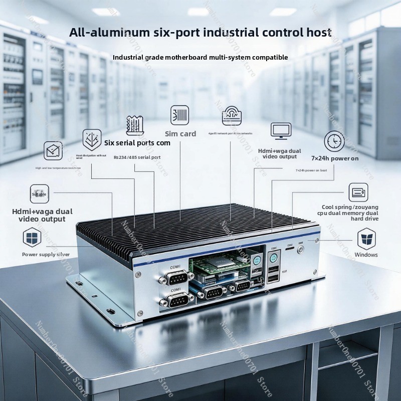 Fansız Gömülü Endüstriyel Mini - Fanless Industrial Pc Rs485 Core I7 incelemesi ve fiyatı